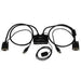 Startech.com switch commutatore kvm usb vga a 2 porte - alimentato via usb con pulsante di commutazione a distanza - SV211USB