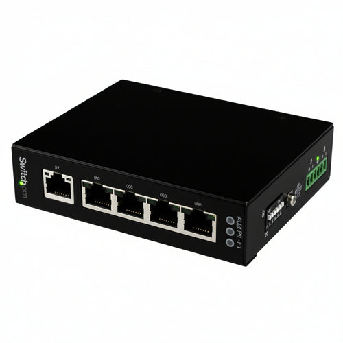 Startech.com switch di rete commutatore industriale gigabit ethernet a 5 porte non gestito - guide din / montabile a parete - IES51000