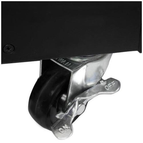 Startech.com server rack a 4 montanti 9u open frame, armadio rack di rete 19\con ruote, piccolo rack server per spazi ristretti in casa/ufficio, quadro rack per apparecchiature av/dati/it, conforme taa - RK960CP