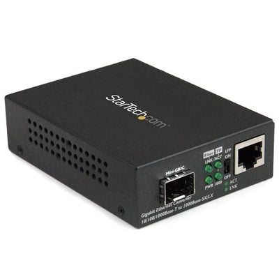 Startech.com convertitore multimediale gigabit ethernet a fibra con slot sfp aperto 10/100/1000 - MCM1110SFP