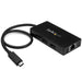 Startech.com hub usb 3.0 (5gbps) a 3 porte con usb-c e ethernet gigabit - include adattatore di alimentazione - HB30C3A1GE