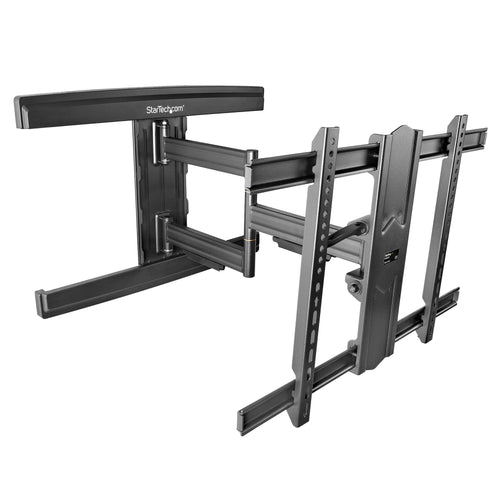 Startech.com supporto da parete per televisione a schermo piatto - braccio articolato multidirezionale supporto per tv a parete per display con montaggio vesa fino a 80 pollici (50 kg) - staffa universale per montaggio a parete tv a basso profilo full mot