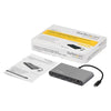 Startech.com mini dock thunderbolt 3 - docking station portatile per doppio monitor hdmi 4k 60hz, hub 2x usb-a (3.0/2.0), gbe - cavo 28cm - adattatore multiporta tb3 - mac/windows - TB3DKM2HDL