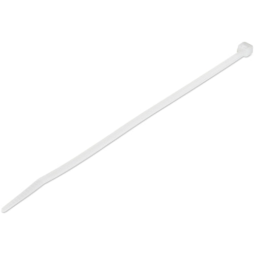 Startech.com fascette fermacavo riutilizzabili da 20 cm - 4 mm di larghezza, 55mm di diametro del fascio e resistenza alla trazione 22 kg, fascette in nylon autobloccanti, omologati 94v-2/ul, 1000 pezzi - bianco - CBMZT8NK