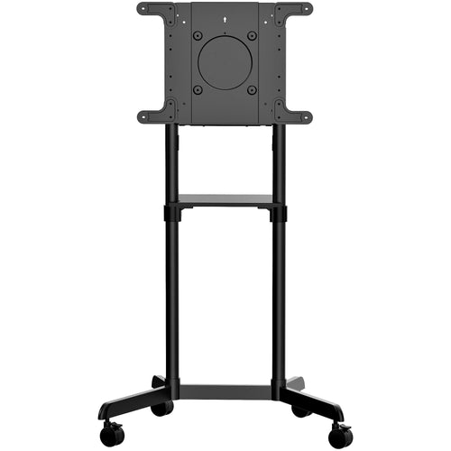 Startech.com carrello porta tv con ruote - supporto tv portatile per schermi vesa da 37-70\ (70 kg) - supporto tv con ripiano e scomparto di appoggio - schermo girevole/inclinabile - carrello tv universale su ruote - MBLTVSTNDEC