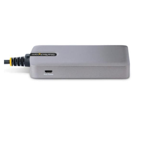 Startech.com hub usb-c con etherenet a 3 porte - 3x porte usb-a, gigabit ethernet rj45, usb 3.0 5gbps, alimentazione tramite bus, cavo lungo 30 cm - adattatore hub usb type-c portatile con gbe - 5G3AGBB-USB-C-HUB