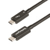 Startech.com cavo thunderbolt 4 da 1m - 40gbps - pd 100w - cavo video/trasferimento dati 4k/8k - cavo thunderbolt certificato intel compatibile con usb4/thunderbolt 3/usb 3.2/usb tipo c/displayport - cavo usb c - TBLT4MM1M