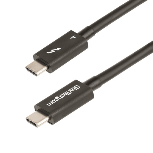 Startech.com cavo thunderbolt 4 da 1m - 40gbps - pd 100w - cavo video/trasferimento dati 4k/8k - cavo thunderbolt certificato intel compatibile con usb4/thunderbolt 3/usb 3.2/usb tipo c/displayport - cavo usb c - TBLT4MM1M