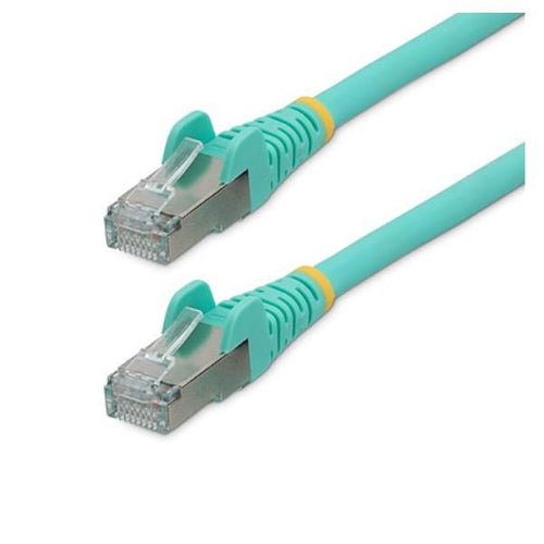 Startech.com cavo ethernet cat 6a - 7m - acqua - cavo di rete lan low smoke zero halogen (lszh) - 10gbe 500mhz 100w poe++ - filo/cavo patch schermato s/ftp con spinotto rj45 antigroviglio e rilievi di trazione - NLAQ-7M-CAT6A-PATCH