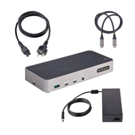 Startech.com docking station usb-c per tre monitor - dock usb c triplo hdmi/dp 4k - hub usb a 5 porte - gbe - pd 100w - docking station universale multi monitor - compatibile con thunderbolt 3/4 - 116E-USBC-DOCK