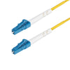 Startech.com cavo in fibra ottica simplex monomodale os2 da lc a lc (upc) da 3m, 9/125µm, 40g/100g, insensibile alla piegatura, bassa perdita di inserzione, cavo patch in fibra lszh - SPSMLCLC-OS2-3M