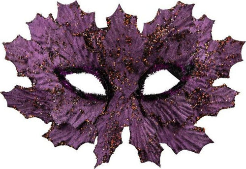 00754 Maschera Foglie Bordeaux Mezzo Viso Per Travestimento Sexy Elegante Salute e cura della persona/Erotismo e contraccezione/Bondage/Cappucci che coprono il volto Kondorama - Martinsicuro, Commerciovirtuoso.it