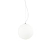 Sospensione Moderna Mapa Vetro Acidato Bianco 1 Luce E27 D30Cm