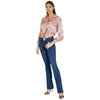 Guess camicia rosa floreale Bowed W3GH93 WD8G2