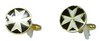 Set gemelli + fermacravatta Malta nero