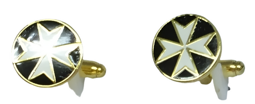 Set gemelli + fermacravatta Malta nero