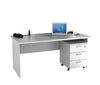 Scrivania ufficio con fianchi pannellati in melaminico cm. 80/140/160X80X72H