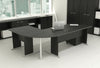 Scrivania ufficio con fianchi pannellati in melaminico cm. 80/140/160X80X72H