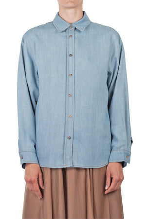 LA FEMME BLANCHE La Femme Blanche - Camicia - 451535 - Denim chiaro da donna