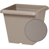 Vaso da Fiori Quadrato - GARDEN ID - Tortora Teramo - 40 x 35 cm - Antigraffio - Effetto Pietra - Con Fori