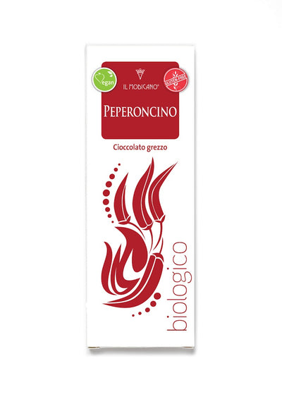 Il Modicano - Cioccolato grezzo Fondente 60% al Peperoncino - 60 gr - BIO