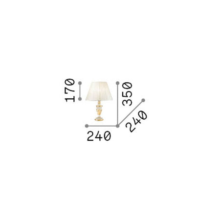 Lampade Da Scrivania - Ufficio Classico Firenze Metallo Bianco 1 Luce E14