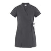 Kimono Donna Paola Grigio Manica Corta Kimono Elasticizzato Estetista Parrucchiera Massaggi