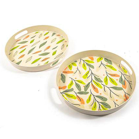 Vassoio con manici in fibra di Bamboo da cucina ''SAVE THE PLANET''.