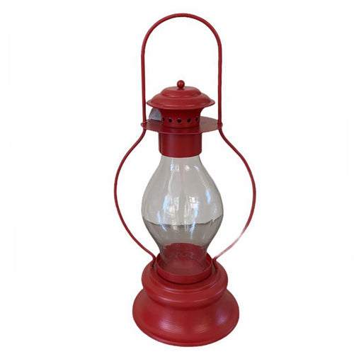 Lanterna in metallo Old Time appendibile da esterno e giardino h 36 cm