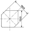 Proiettore per trattore dx/sx 140x140mm adattabile a Same Deutz-Fahr