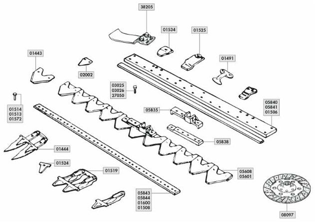 Premilama a cavallotto adattabile Bertolini 582685 confezione da 2 pezzi