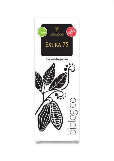 Il Modicano - Cioccolato grezzo Fondente Extra 75% - 60 gr - BIO