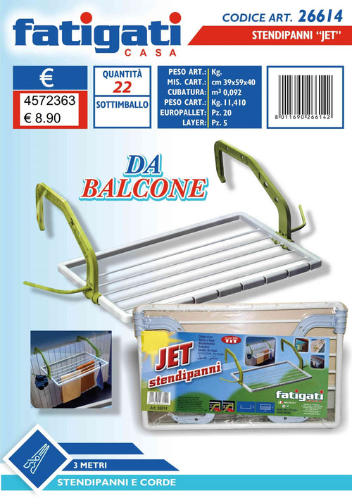 Stendipanni da balcone