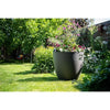 Vaso da fiori - GARDEN ID - Phoenix Antracite - 60 x 56 cm - 100% Riciclato e Riciclabile - Resistente al gelo e ai raggi UV - Per esterni