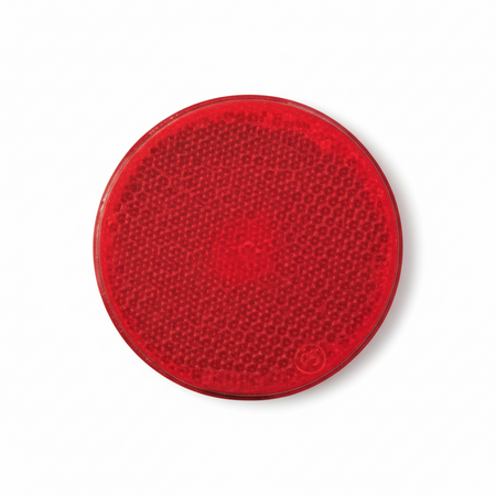 Catarifrangente adesivo rosso Ø 60mm confezione da 10 pezzi