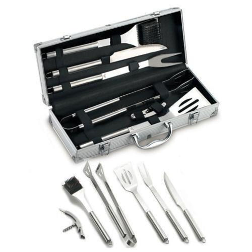 Set di accessori per barbecue Ompagrill kit per BBQ e brace con valigetta