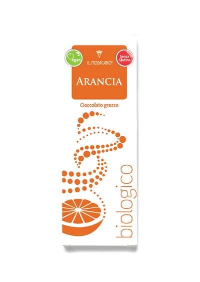 Il Modicano - Cioccolato grezzo Fondente 60% all'arancia - 60 gr - BIO