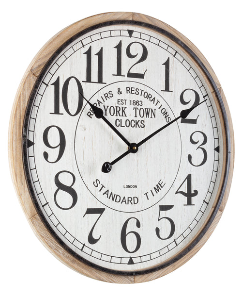 Orologio da parete Ticking in acciaio a batteria Ø 60x4.5 h cm
