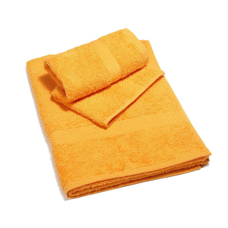 Asciugamano colorato da bagno con ospite "Minorca" 100 % in cotone Caleffi