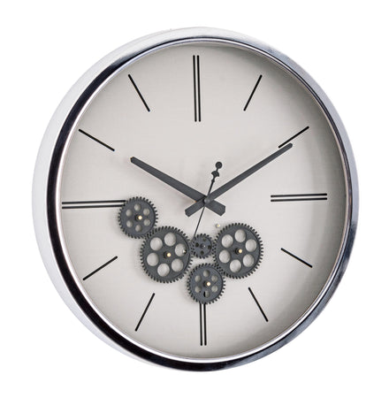 Orologio da parete "Engrenage" in acciaio Ø 46x5.8 cm