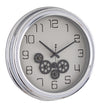 Orologio da parete Engrenage in acciaio a batteria Ø 52.5x8.7 cm