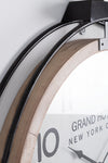 Orologio da parete Ticking in acciaio a batteria h 62x7x79 cm