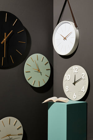 Orologio da parete in acciaio "Timeline" a batteria Ø 40x5 h cm