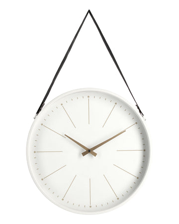 Orologio da parete "Timely" in acciaio a batteria 40x6x66 h cm
