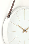 Orologio da parete Timely in acciaio a batteria 40x6x66 h cm