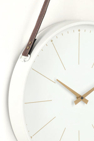 Orologio da parete "Timely" in acciaio a batteria 40x6x66 h cm