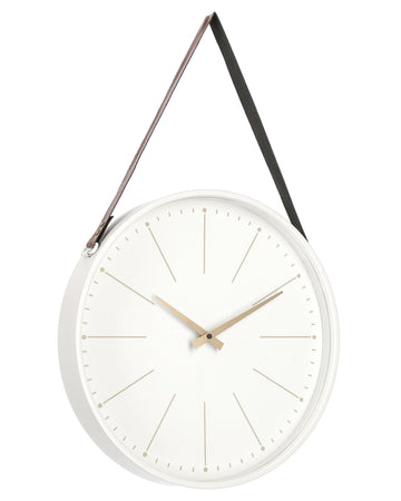 Orologio da parete "Timely" in acciaio a batteria 40x6x66 h cm