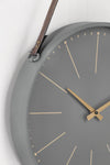 Orologio da parete Timely in acciaio a batteria 40x6x66 h cm