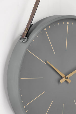 Orologio da parete "Timely" in acciaio a batteria 40x6x66 h cm