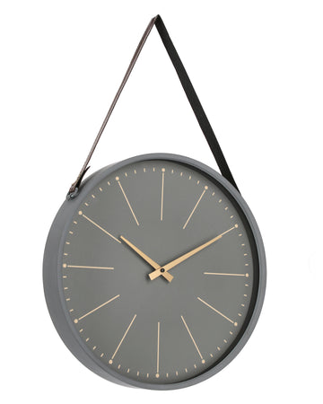 Orologio da parete "Timely" in acciaio a batteria 40x6x66 h cm